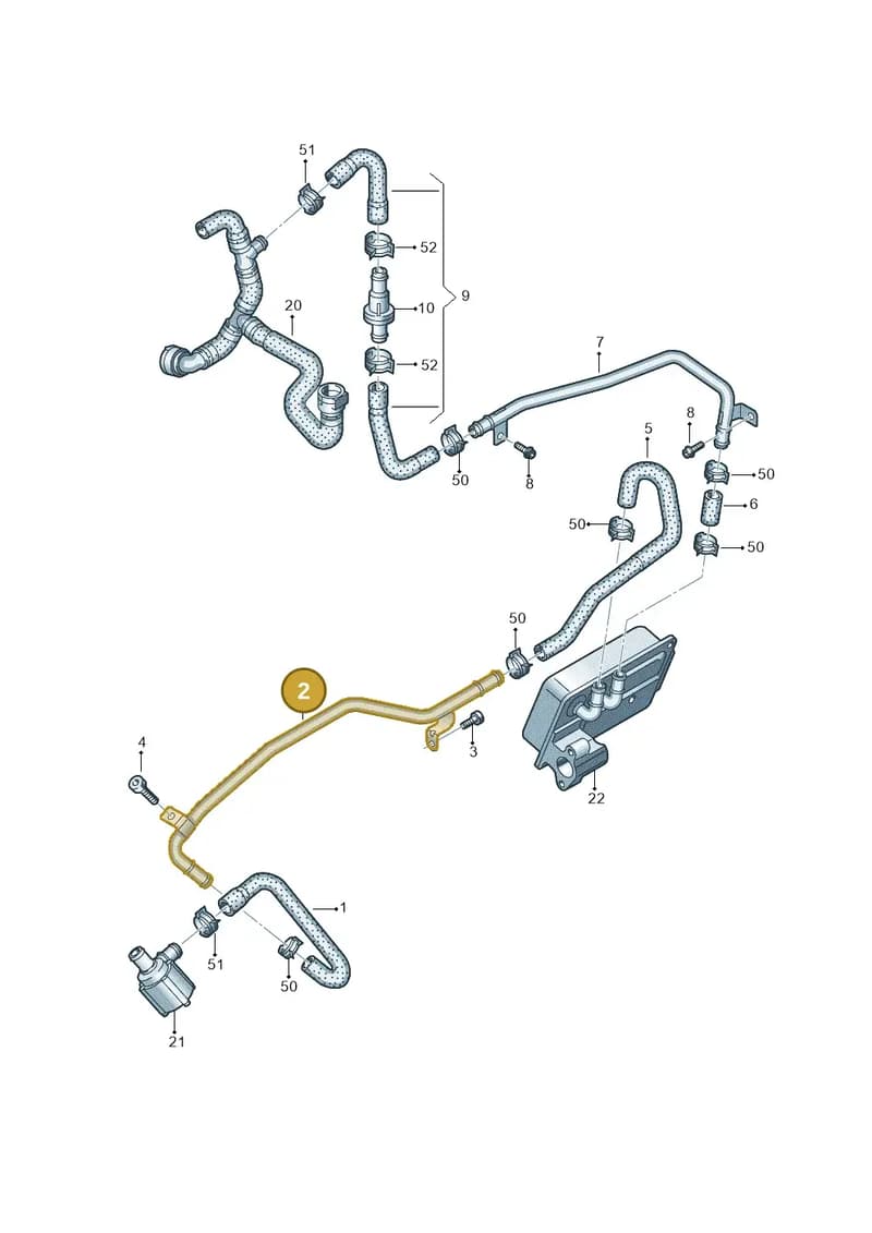 4G0121481Q — Audi A7 Sportback (2014-2018) diagram 798121320, position 2