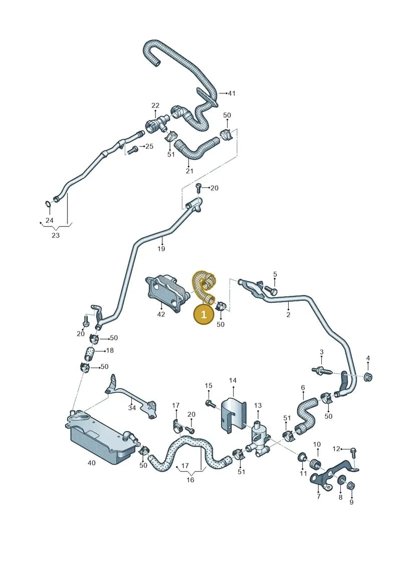 4G0122056 — Audi A7 Sportback (2014-2018) diagram 788121440, position 1