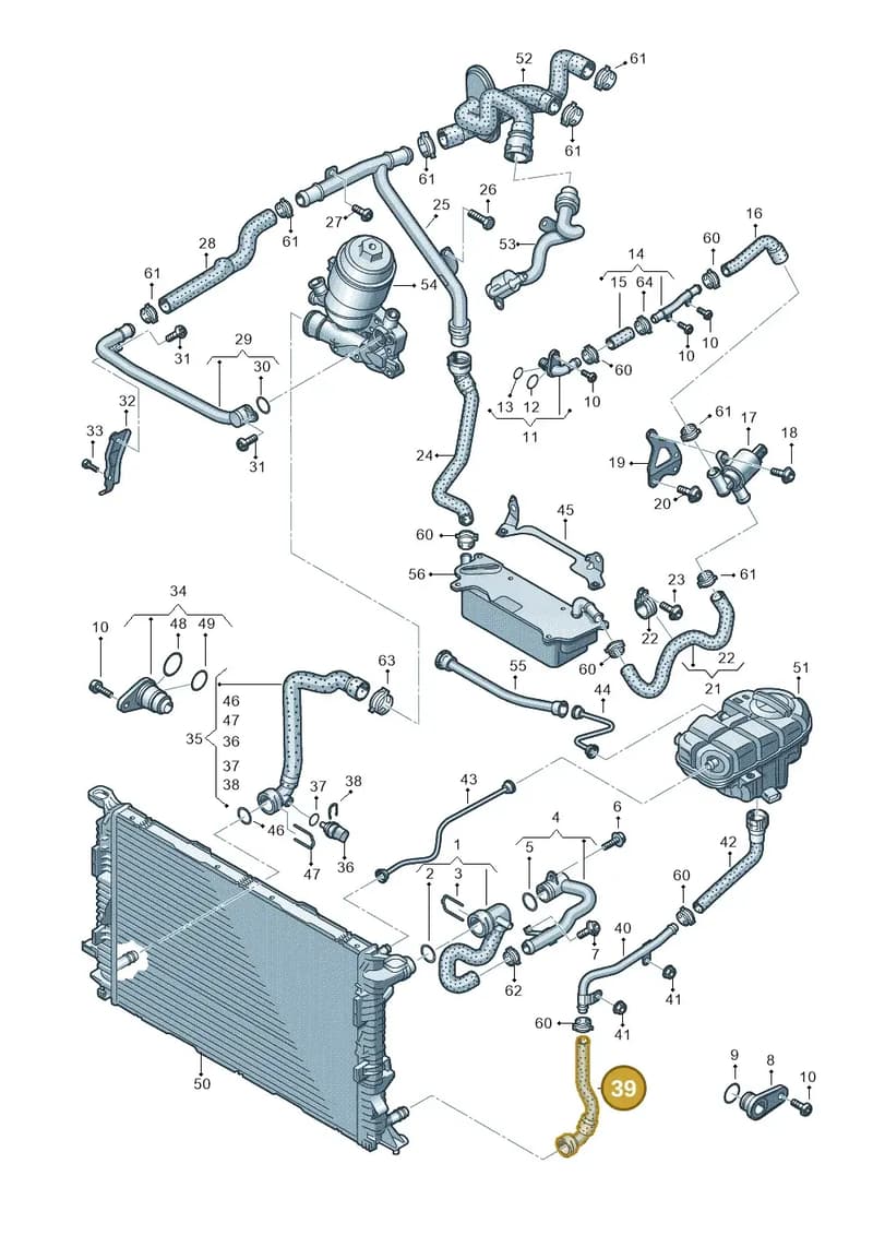 4G0122109A — Audi A7 Sportback (2014-2018) diagram 711121200, position 39