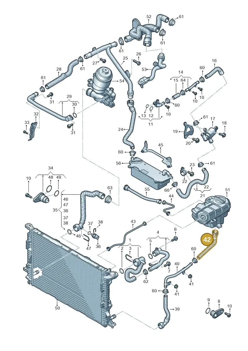 4G0122109AF — Audi A7 Sportback (2014-2018) diagram 711121200, position 42