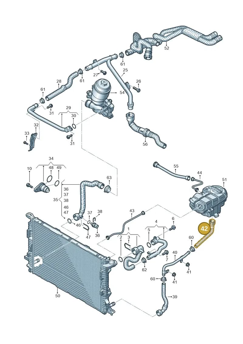 4G0122109AF — Audi A7 Sportback (2014-2018) diagram 798121110, position 42
