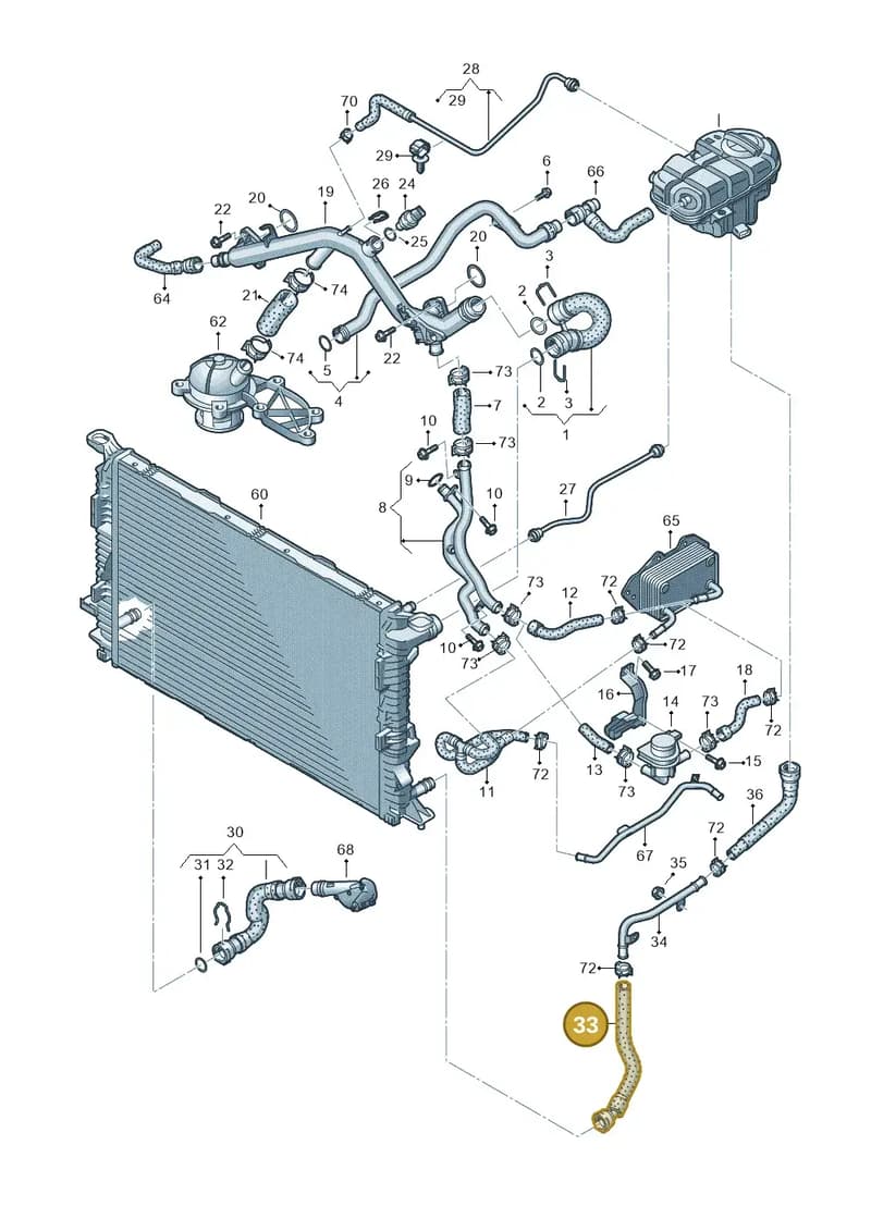 4G0122109A — Audi A7 Sportback (2014-2018) diagram 711121300, position 33