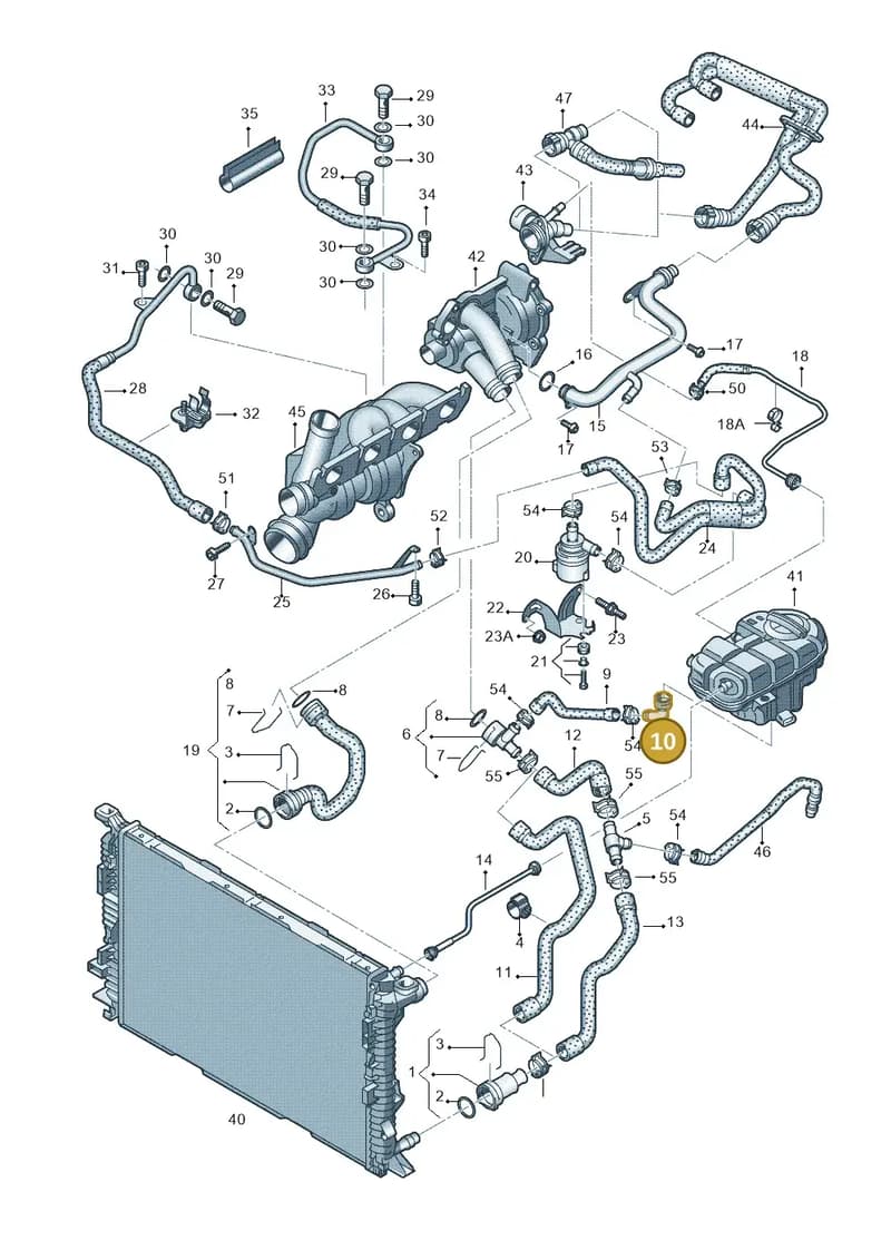 4G0122293G — Audi A6 2.0 tdi (2010-2015) diagram 717121110, position 10