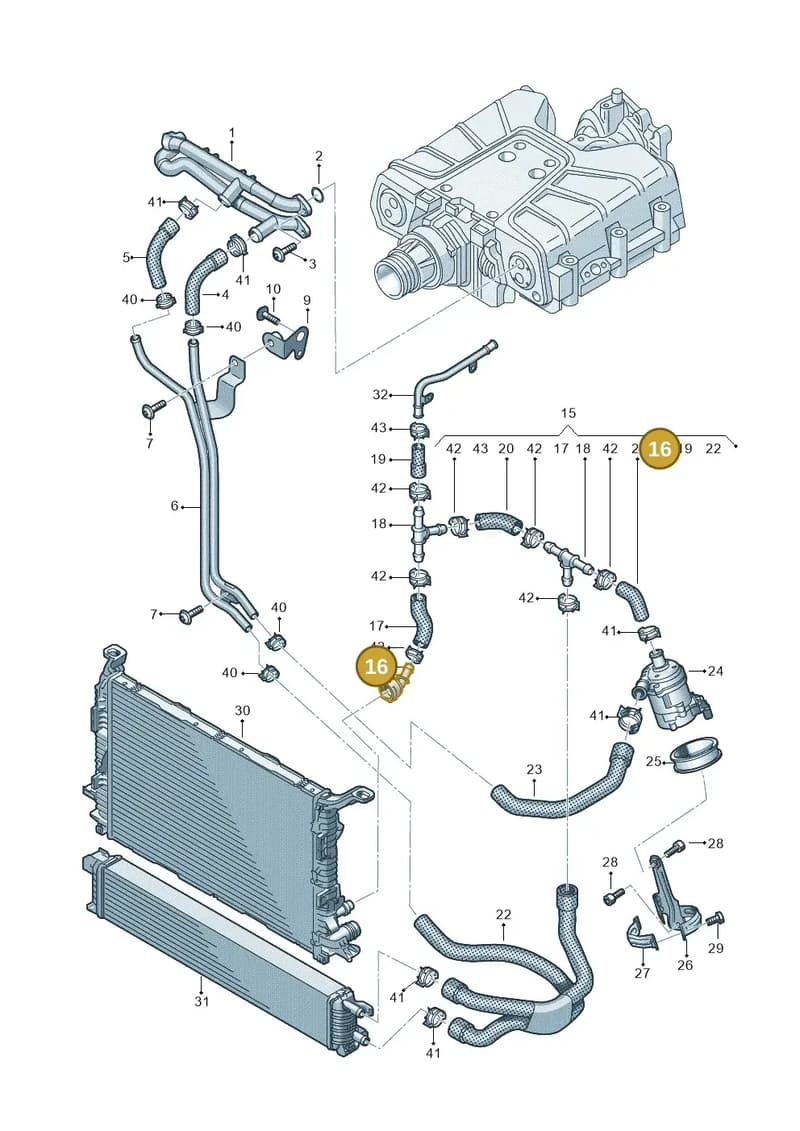 4G0122293G — Audi A7 Sportback (2014-2018) diagram 788121410, position 16