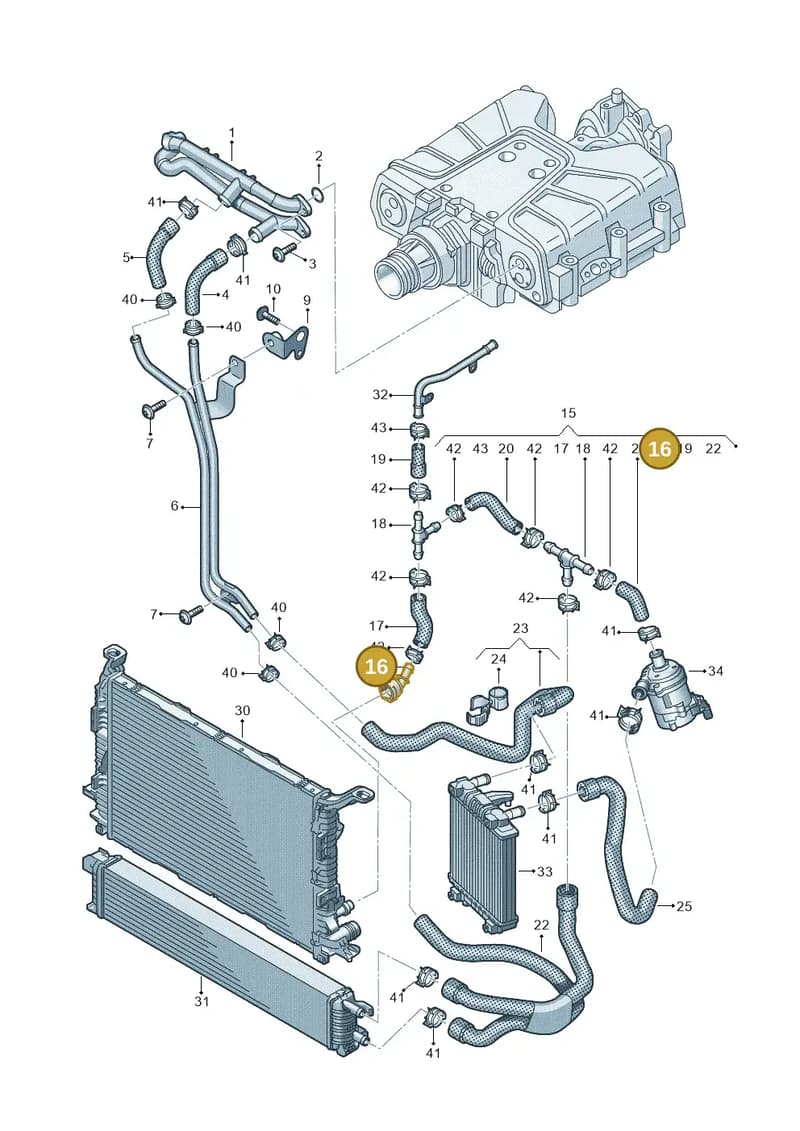 4G0122293G — Audi A7 Sportback (2014-2018) diagram 788121420, position 16
