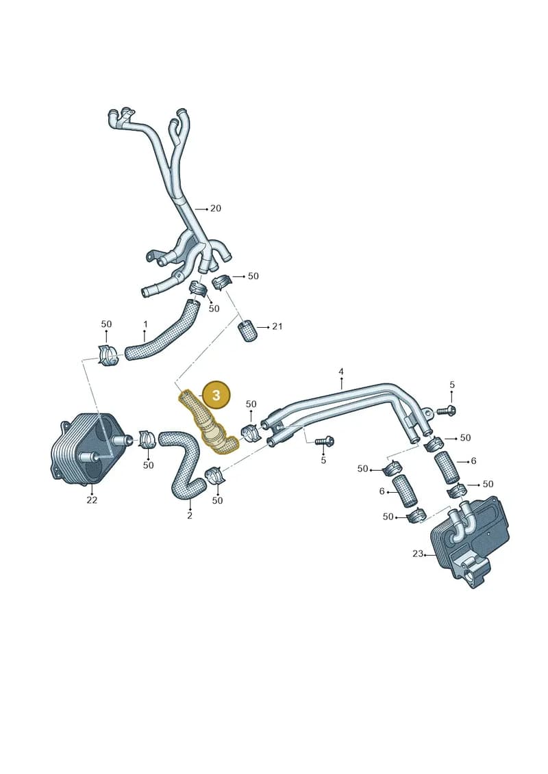 4G0122445A — Audi A6 (2014-2018) diagram 717121130, position 3