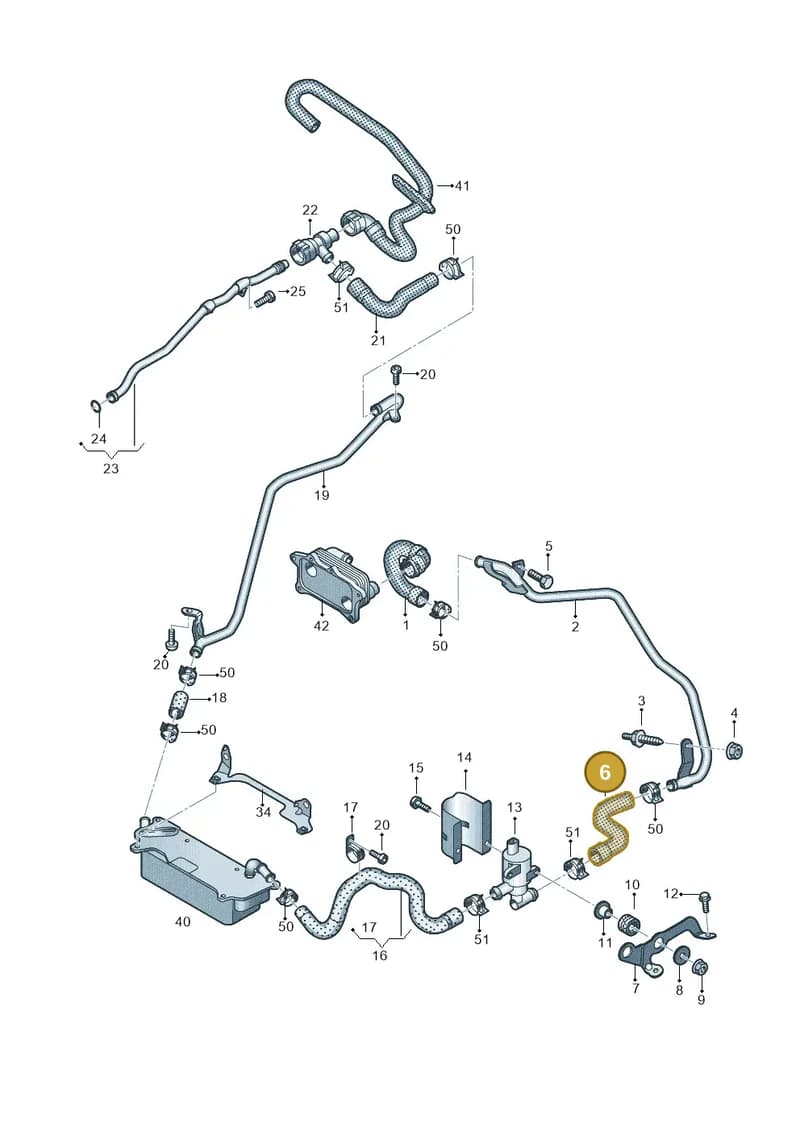 4G0122447G — Audi A7 Sportback (2014-2018) diagram 788121440, position 6