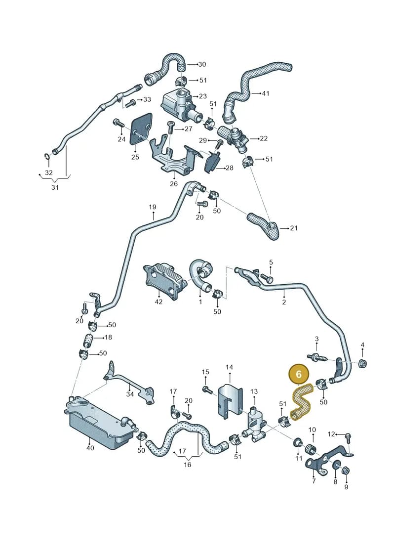 4G0122447G — Audi A7 Sportback (2014-2018) diagram 788121430, position 6