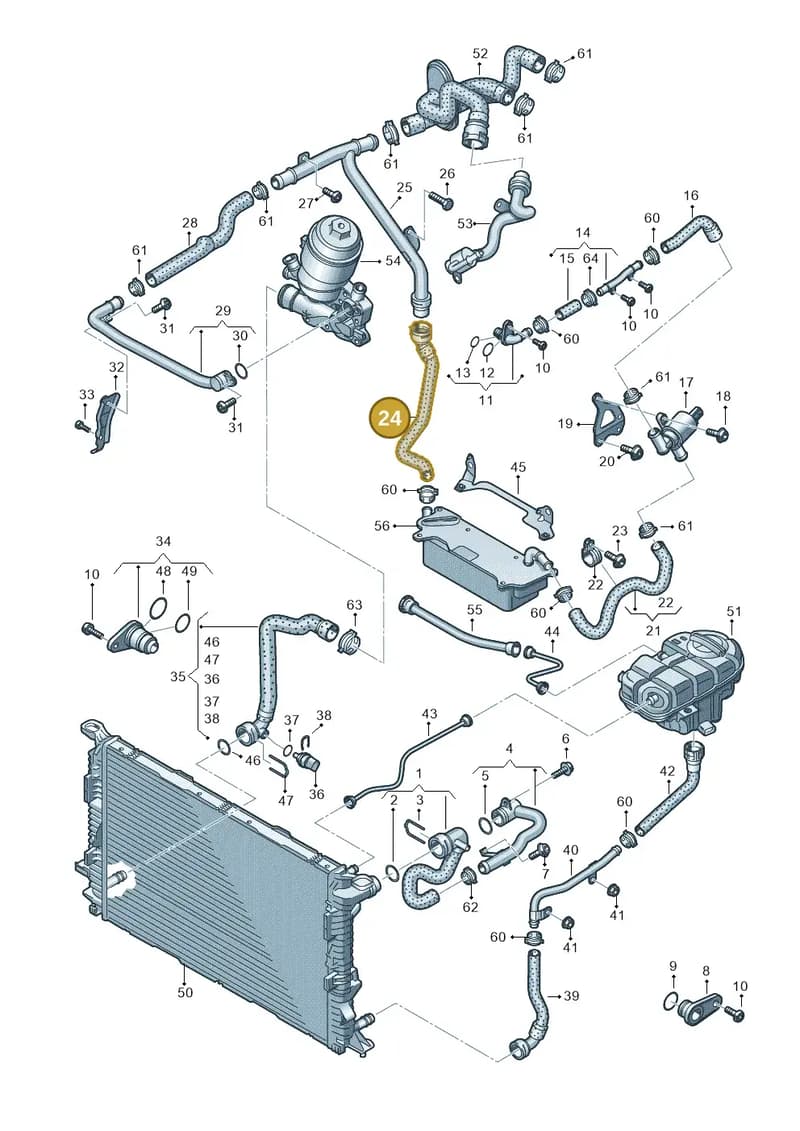 4G0122449D — Audi A7 Sportback (2014-2018) diagram 711121200, position 24