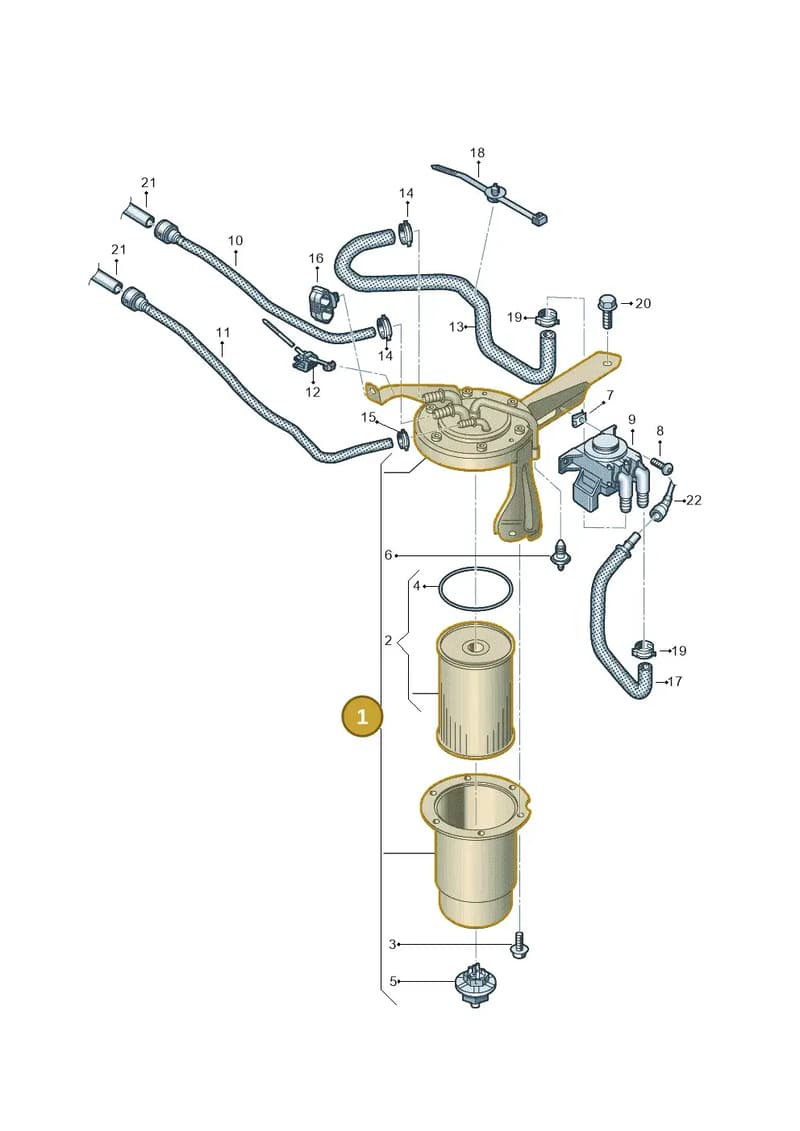 4G0127402A — Audi A6 (2014-2018) diagram 798127500, position 1
