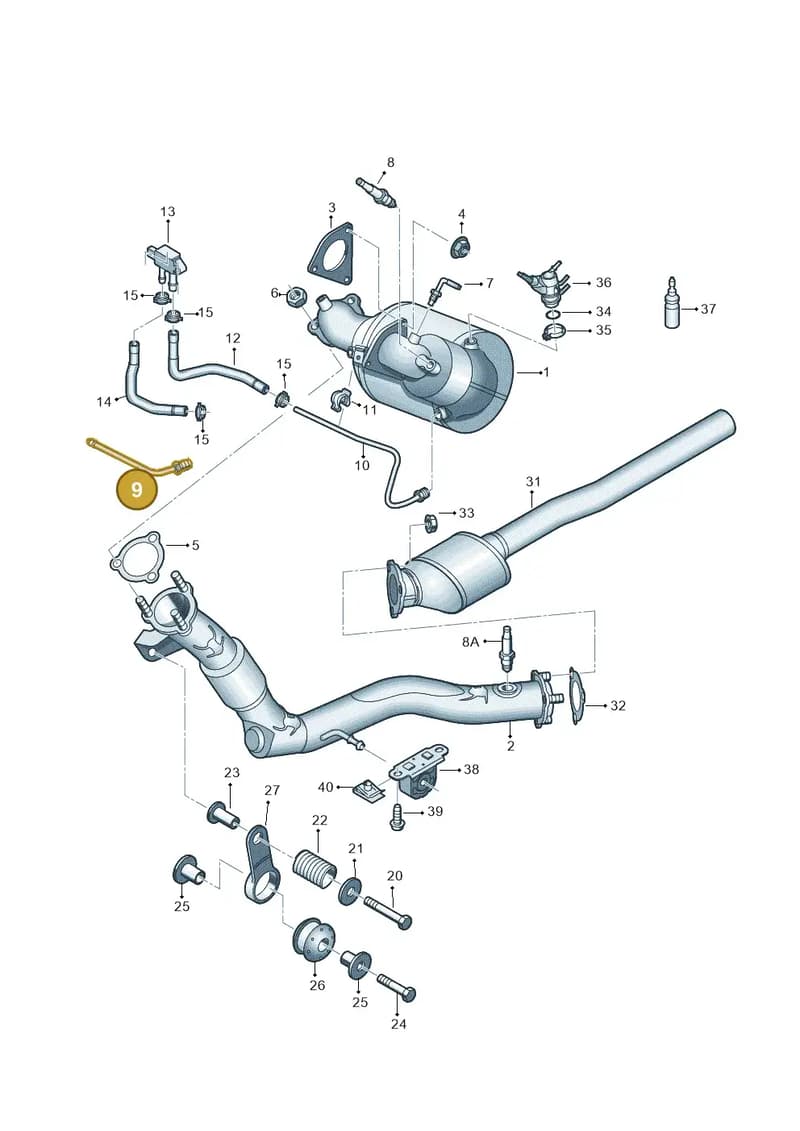 4G0131205G — Audi A8 (2013-2018) diagram 771253550, position 9