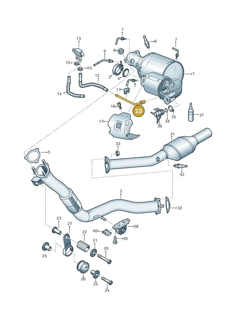 4G0131205H — Audi A7 Sportback (2014-2018) diagram 788253730, position 10