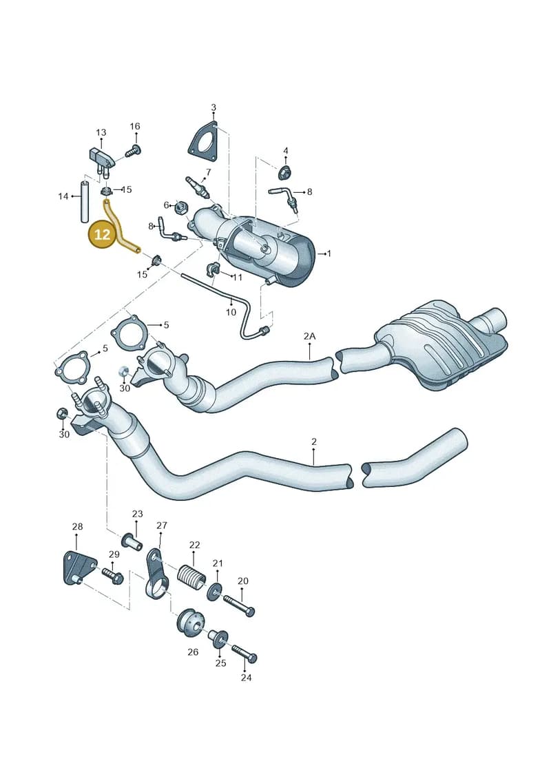 4G0131850AG — Audi A7 Sportback (2014-2018) diagram 751253560, position 12