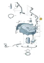 4G0131963C Audi Transfer Line for Reducing Agent
