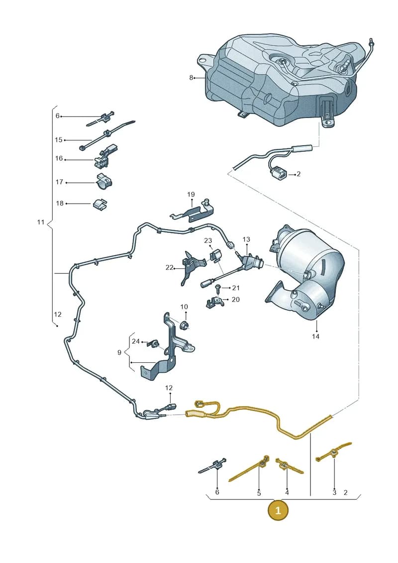 4G0131984AL — Audi A6 (2014-2018) diagram 798201360, position 1
