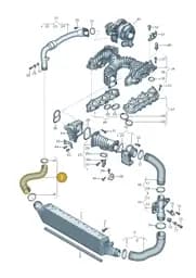 4G0145738AL Audi Pressure Hose