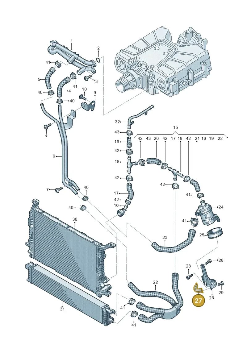 4G0145896F — Audi A7 Sportback (2014-2018) diagram 788121410, position 27