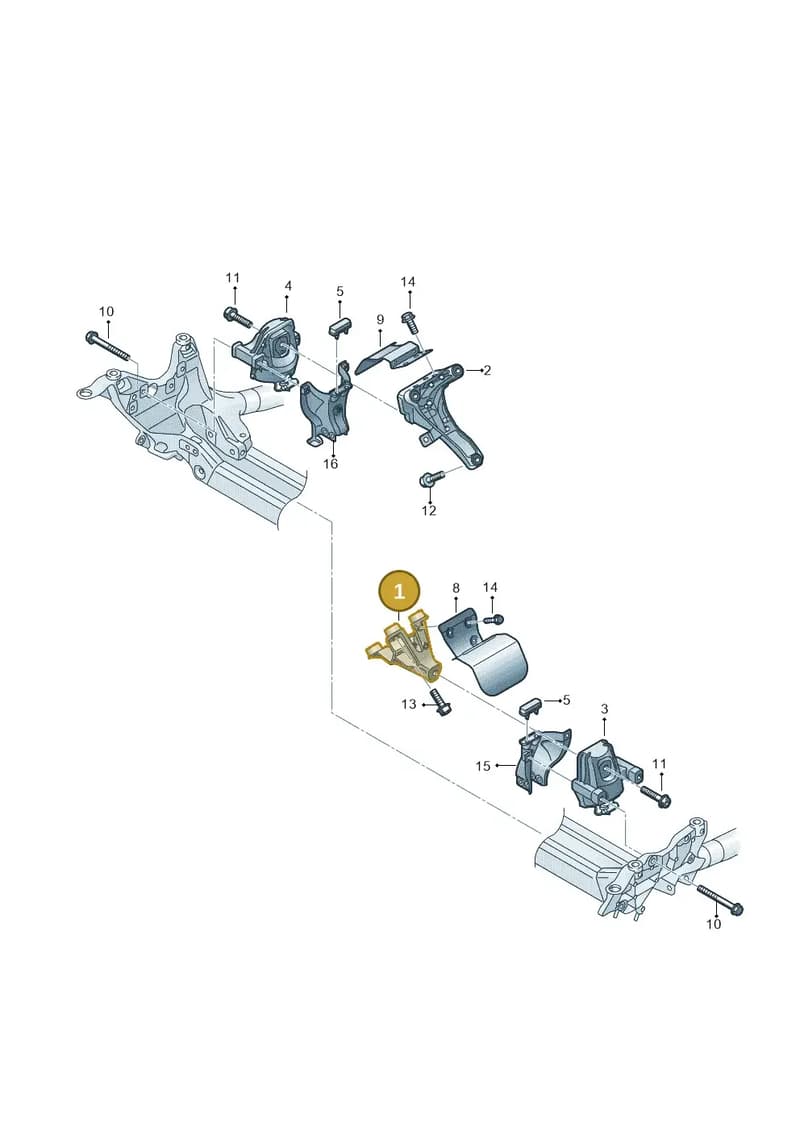 4G0199307AC — Audi A7 Sportback (2014-2018) diagram 788199750, position 1