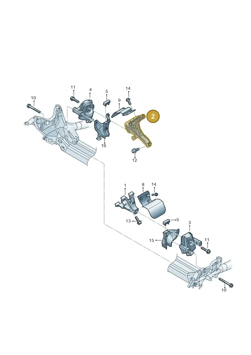 4G0199308AC — Audi A7 Sportback (2014-2018) diagram 788199750, position 2