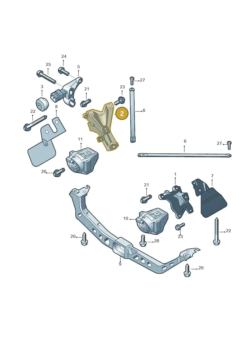 4G0199308N — Audi A5 Cabrio 2.0 (2008-2012) diagram 670199050, position 2