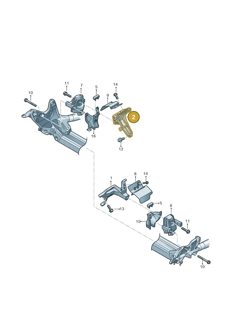 4G0199308N — Audi A7 Sportback (2014-2018) diagram 696199070, position 2