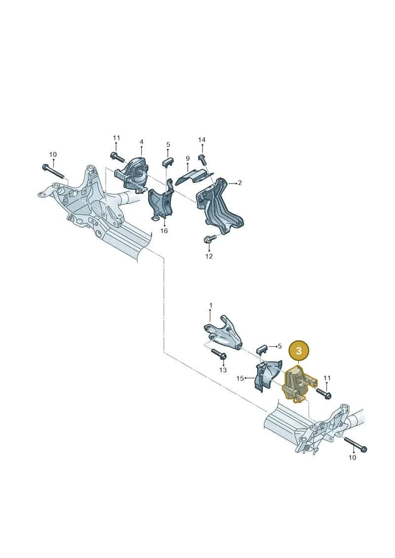 4G0199381NF — Audi A8 (2013-2018) diagram 771199080, position 3