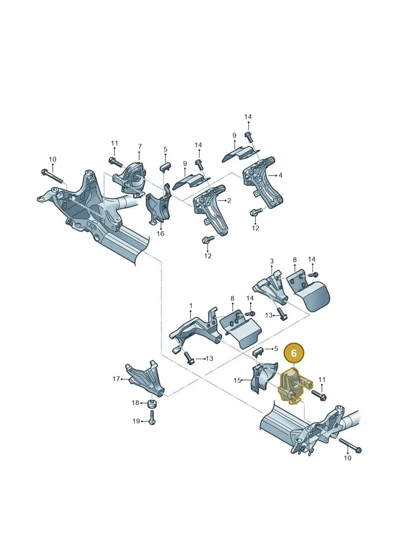 4G0199381PL — Audi A7 Sportback (2010-2015) diagram 711199100, position 6
