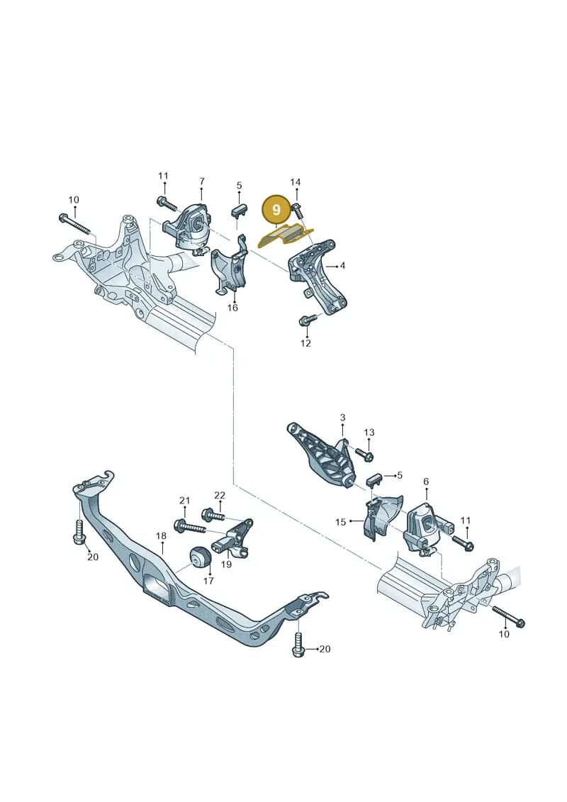 4G0199388 — Audi A6 (2014-2018) diagram 798199600, position 9