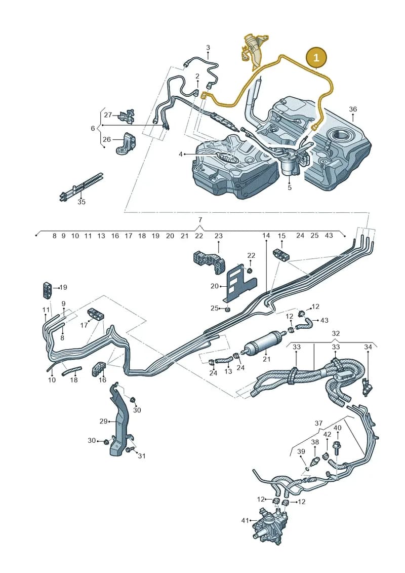 4G0201220C — Audi A6 (2014-2018) diagram 798201250, position 1