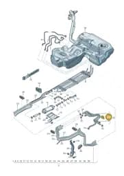 4G0201449AE Audi Securing Clip