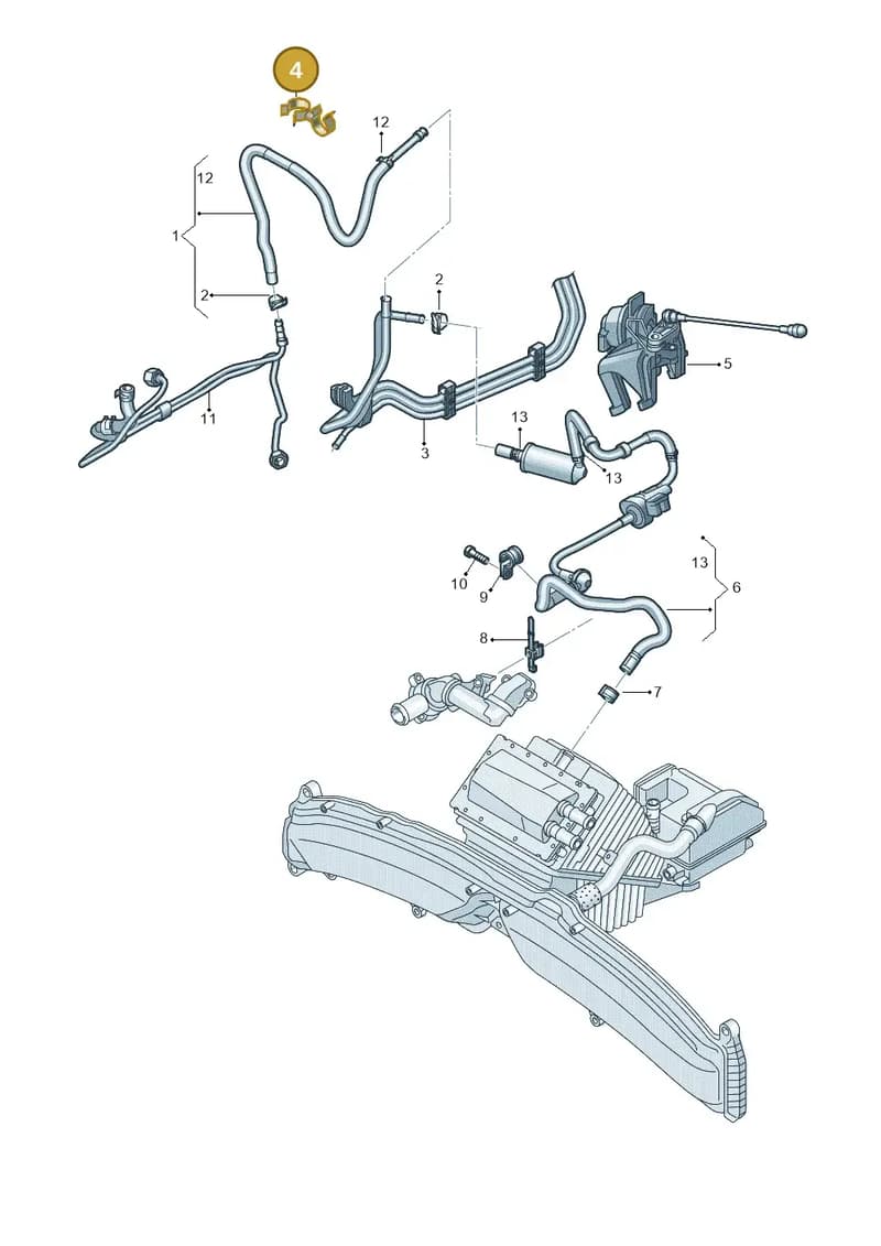 4G0201449AG — Audi A6 2.0 tdi (2010-2015) diagram 717133300, position 4