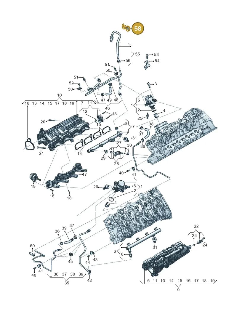 4G0201449AG — Audi A7 Sportback (2014-2018) diagram 696133380, position 58