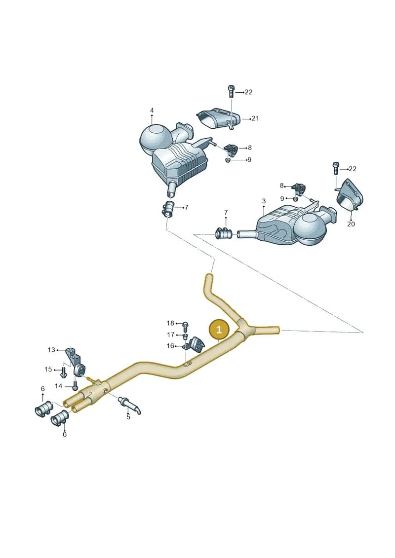 4G0253409BA — Audi A7 Sportback (2014-2018) diagram 788253980, position 1