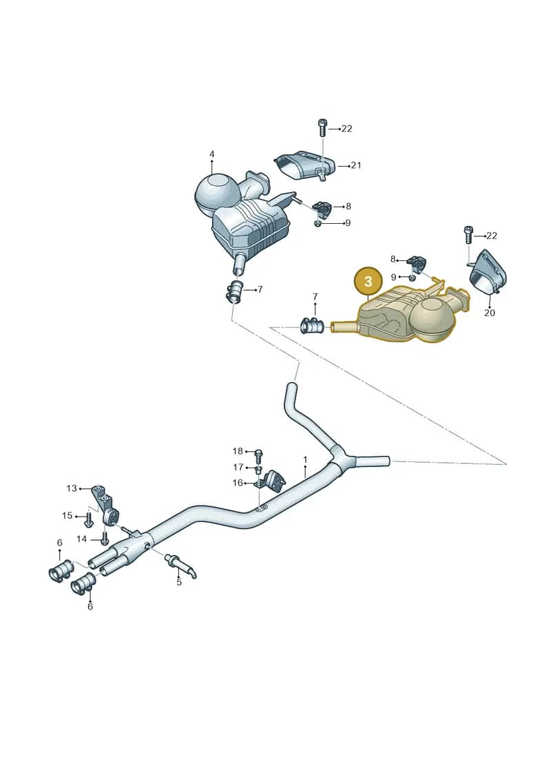 4G0253609BA — Audi A7 Sportback (2014-2018) diagram 788253980, position 3