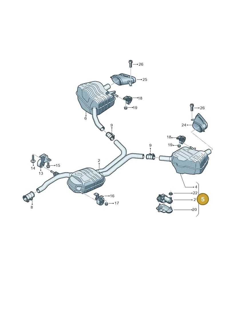4G0253609CJ — Audi A7 Sportback (2014-2018) diagram 798253830, position 5