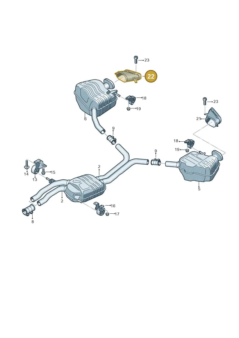 4G0253826A — Audi A7 Sportback (2014-2018) diagram 788253860, position 22
