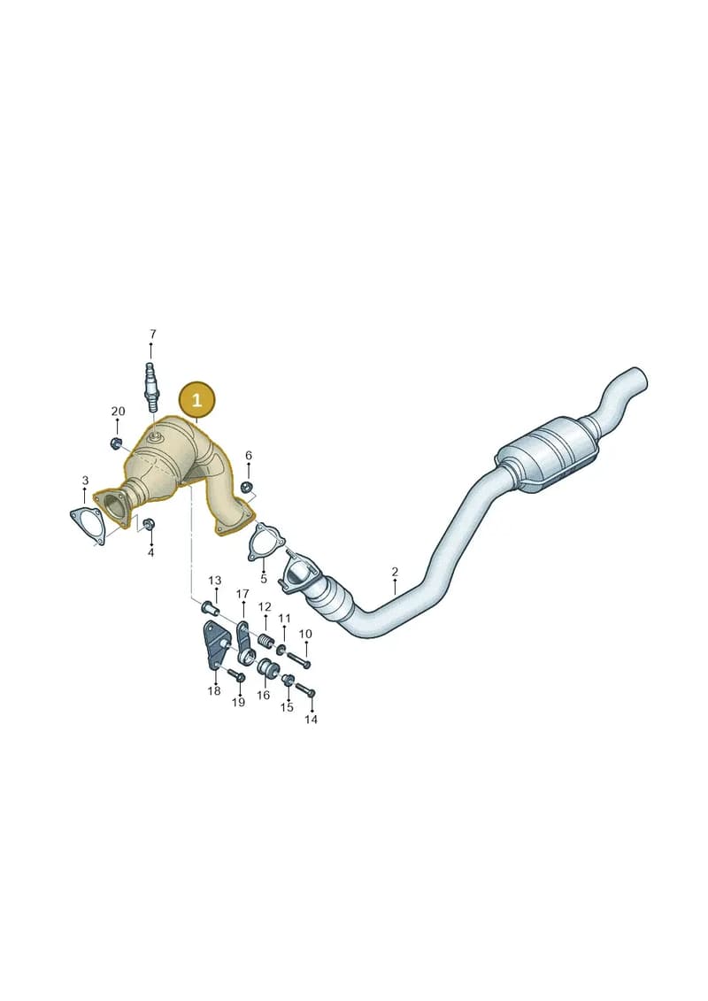 4G0254252JX — Audi A7 Sportback (2014-2018) diagram 620253800, position 1