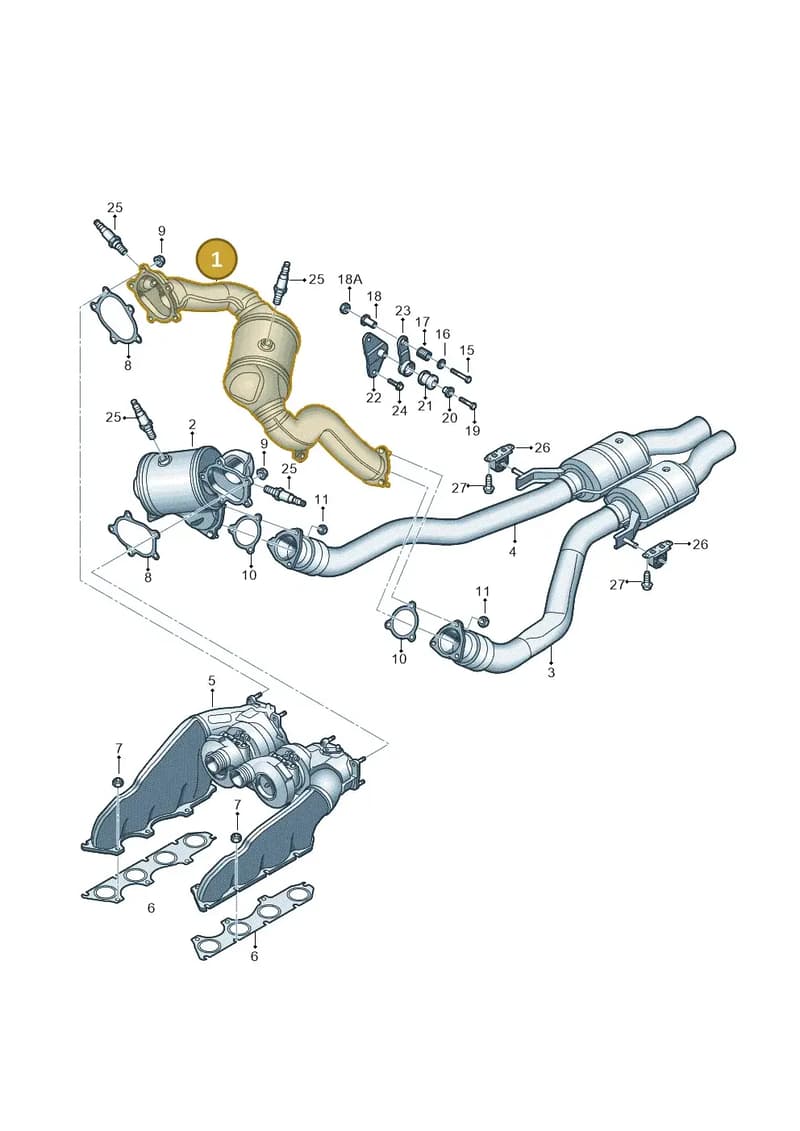 4G0254252LX — Audi RS6 Avant (2013-2018) diagram 711253750, position 1
