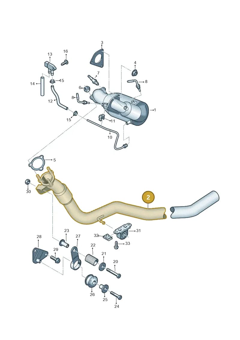 4G0254350B — Audi A6 Avant (2012-2018) diagram 620253700, position 2