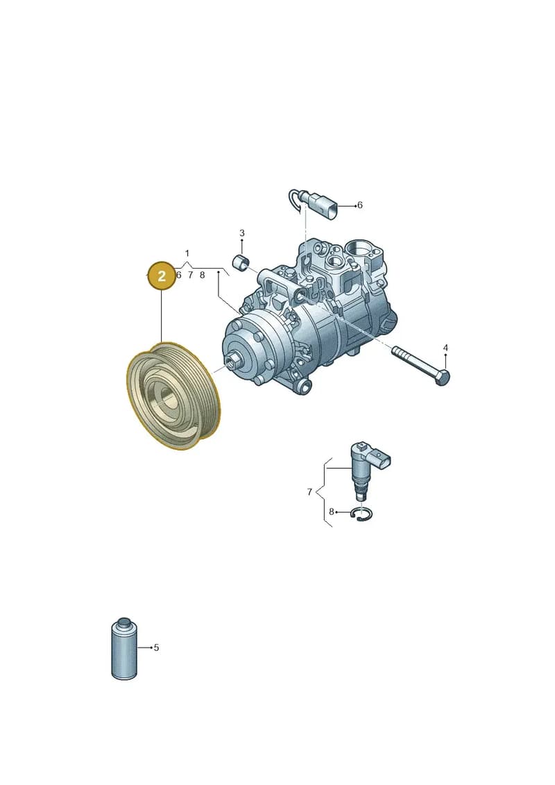 4G0260810B — Audi A6 (2014-2018) diagram 597260000, position 2