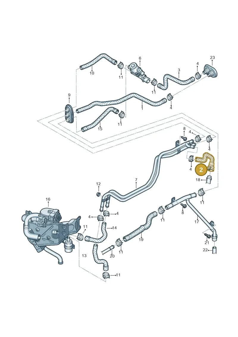 4G0265356 — Audi A6 Avant (2012-2018) diagram 711261500, position 2