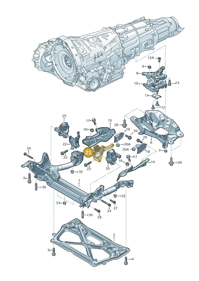 4G0399059G — Audi RS6 Avant (2013-2018) diagram 758399800, position 21