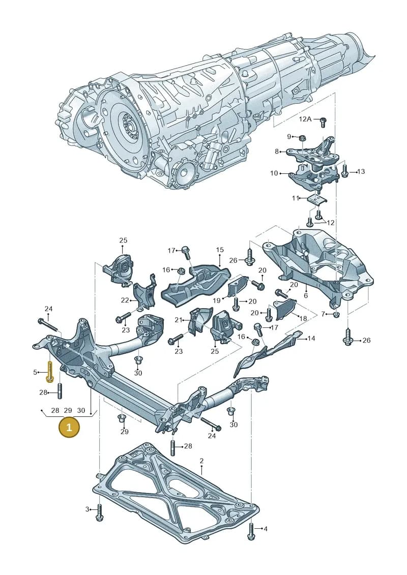 4G0399315L — Audi A7 Sportback (2014-2018) diagram 711399750, position 1