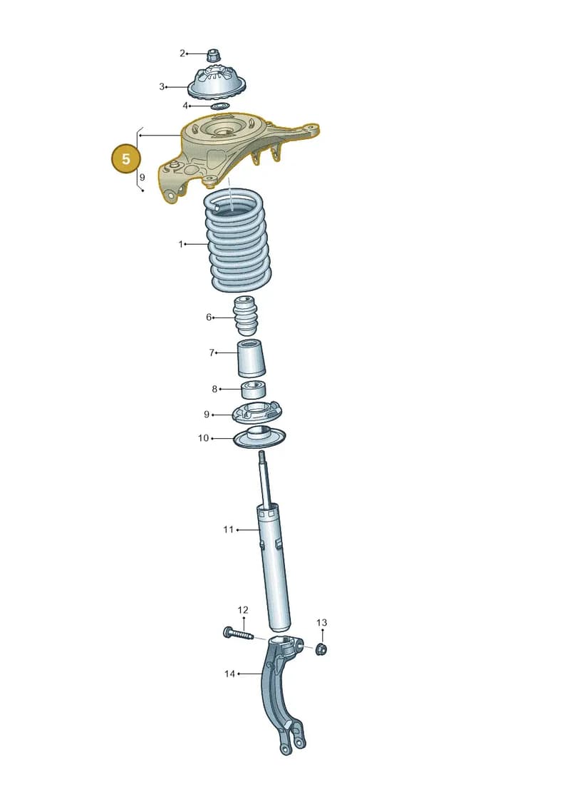4G0412065C — Audi A6 1.8 (2015-2019) diagram 620411000, position 5