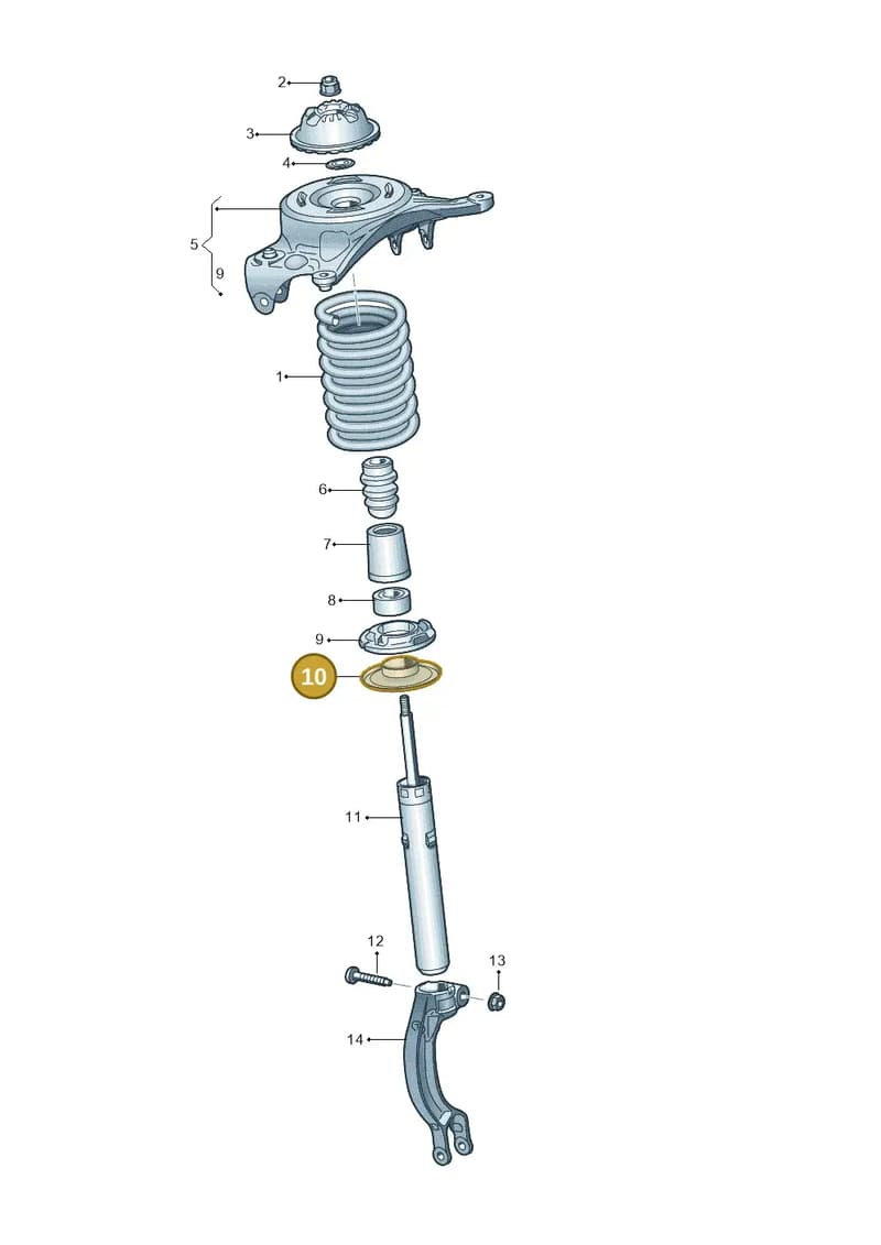 4G0412103B — Audi A6 1.8 (2015-2019) diagram 620411000, position 10