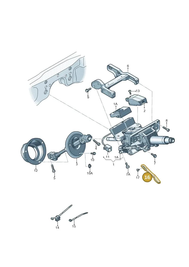 4G0419378C4PK — Audi A7 Sportback (2014-2018) diagram 696419500, position 16
