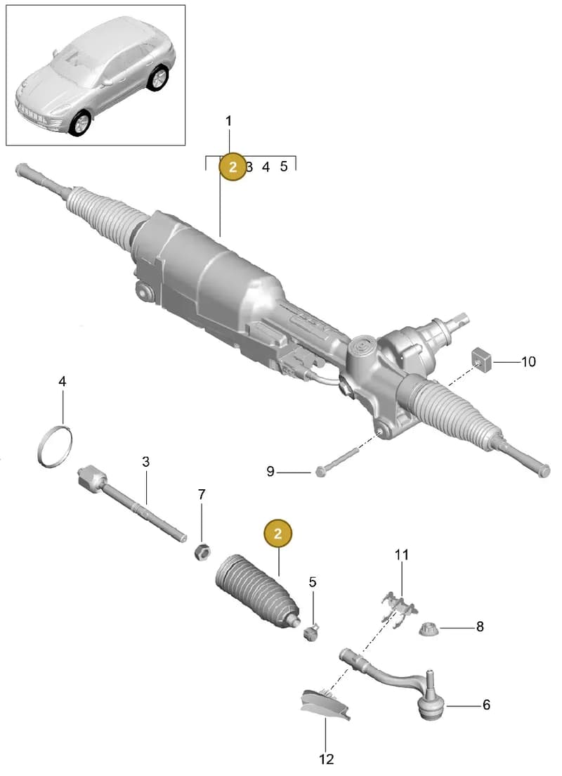 4G0423832A — Porsche Macan (2013-2018) diagram p44403000, position 2