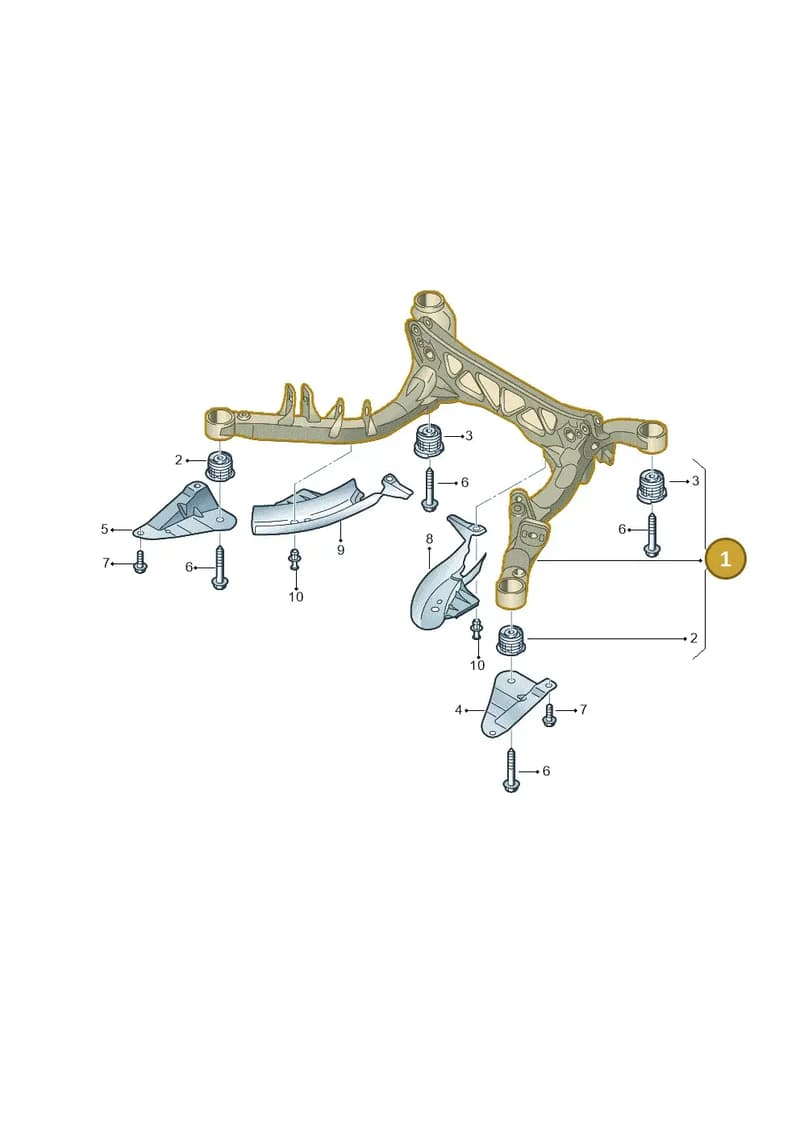 4G0505235AB — Audi A7 Sportback (2014-2018) diagram 620505010, position 1