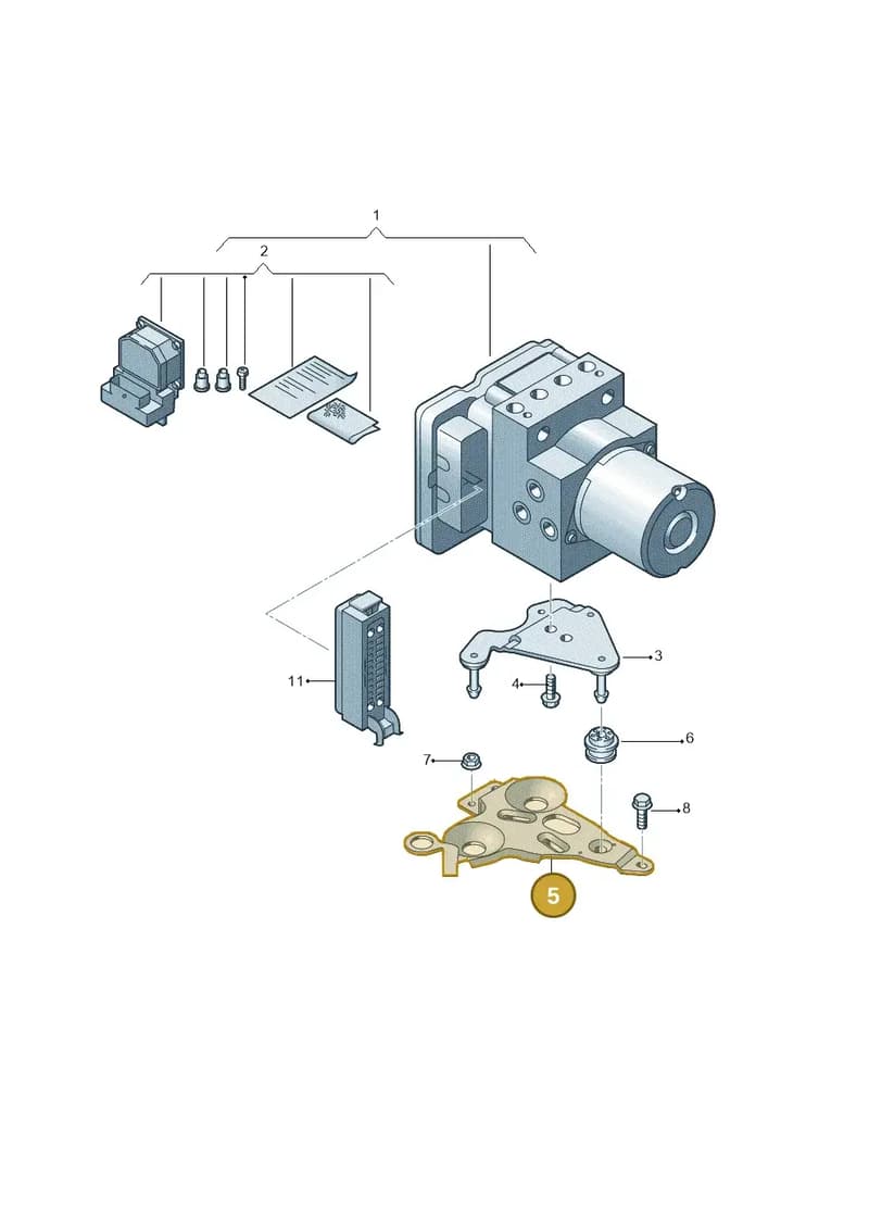 4G0614119F — Audi A7 Sportback (2014-2018) diagram 788614100, position 5