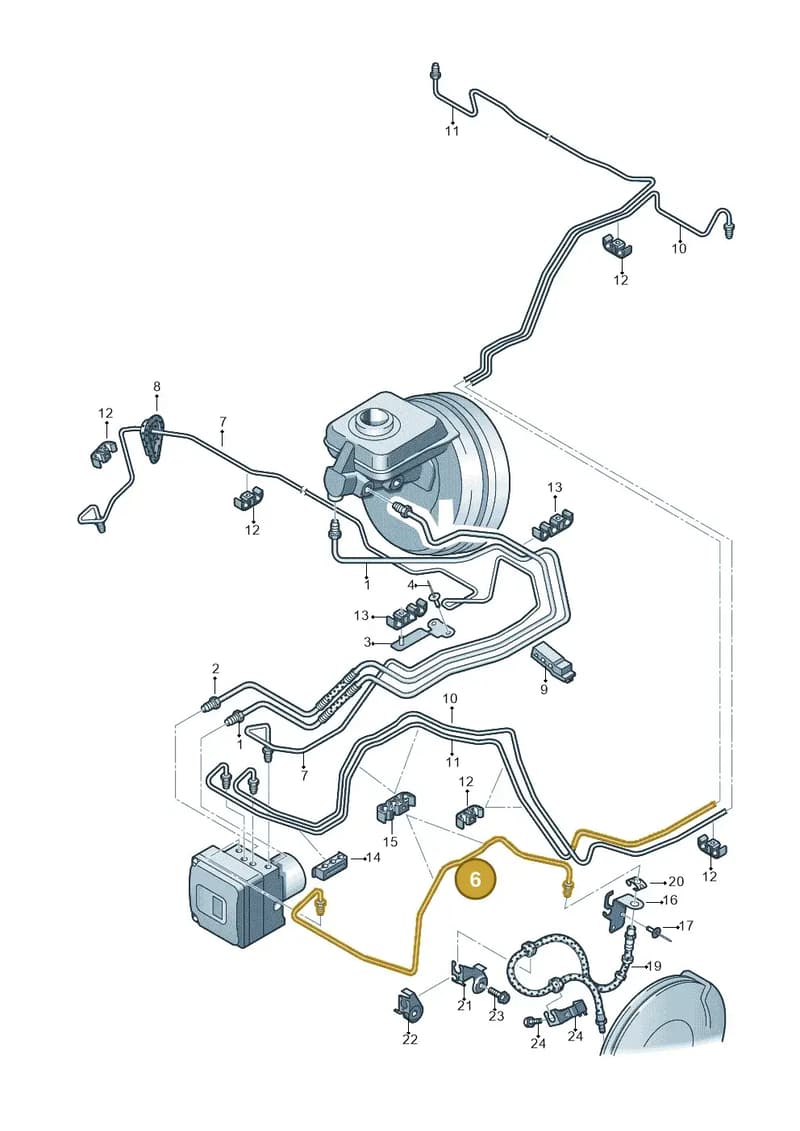 4G0614723AD — Audi A6 (2014-2018) diagram 711611200, position 6